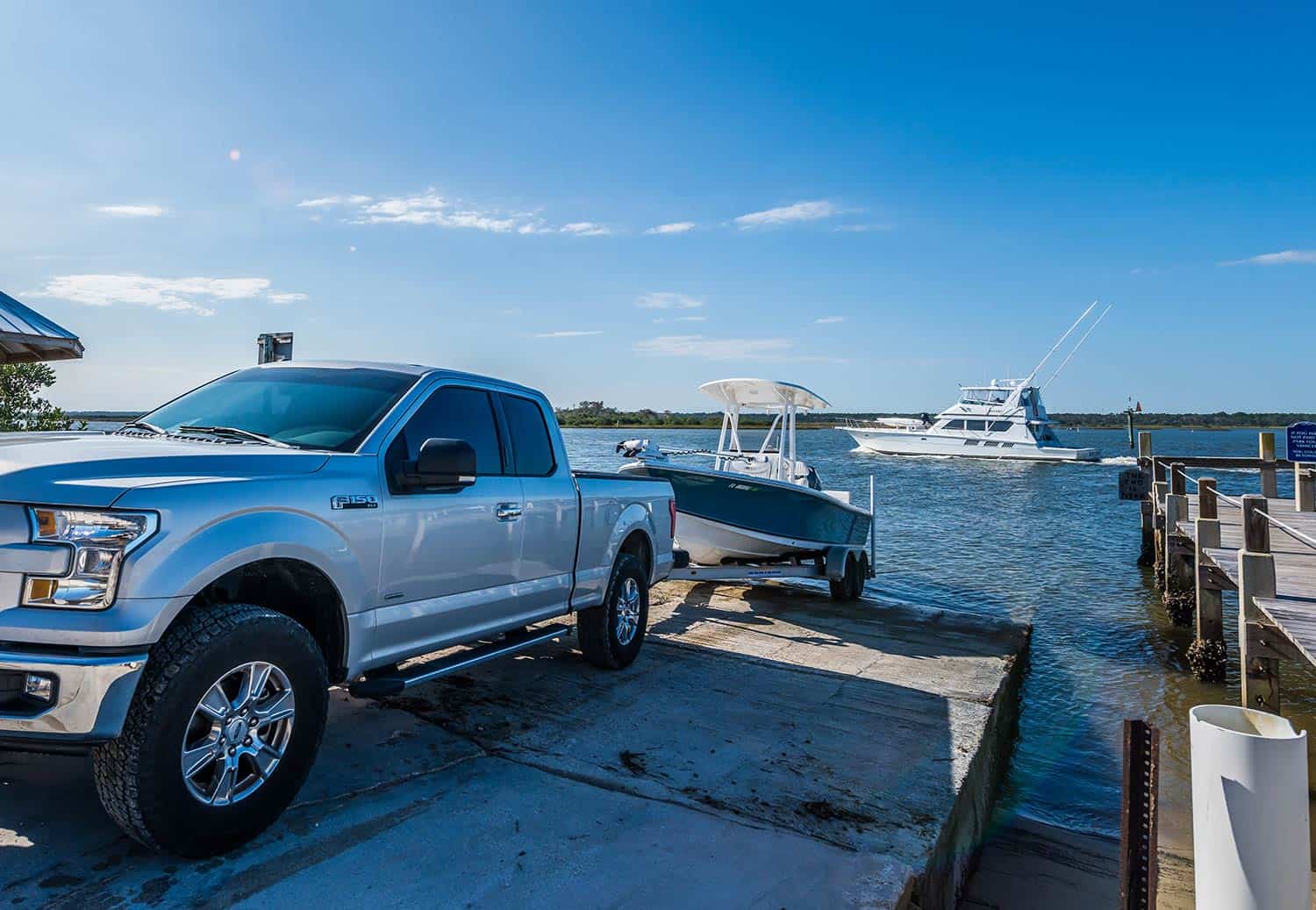 Boat ramp on the grounds of Devil's Elbow